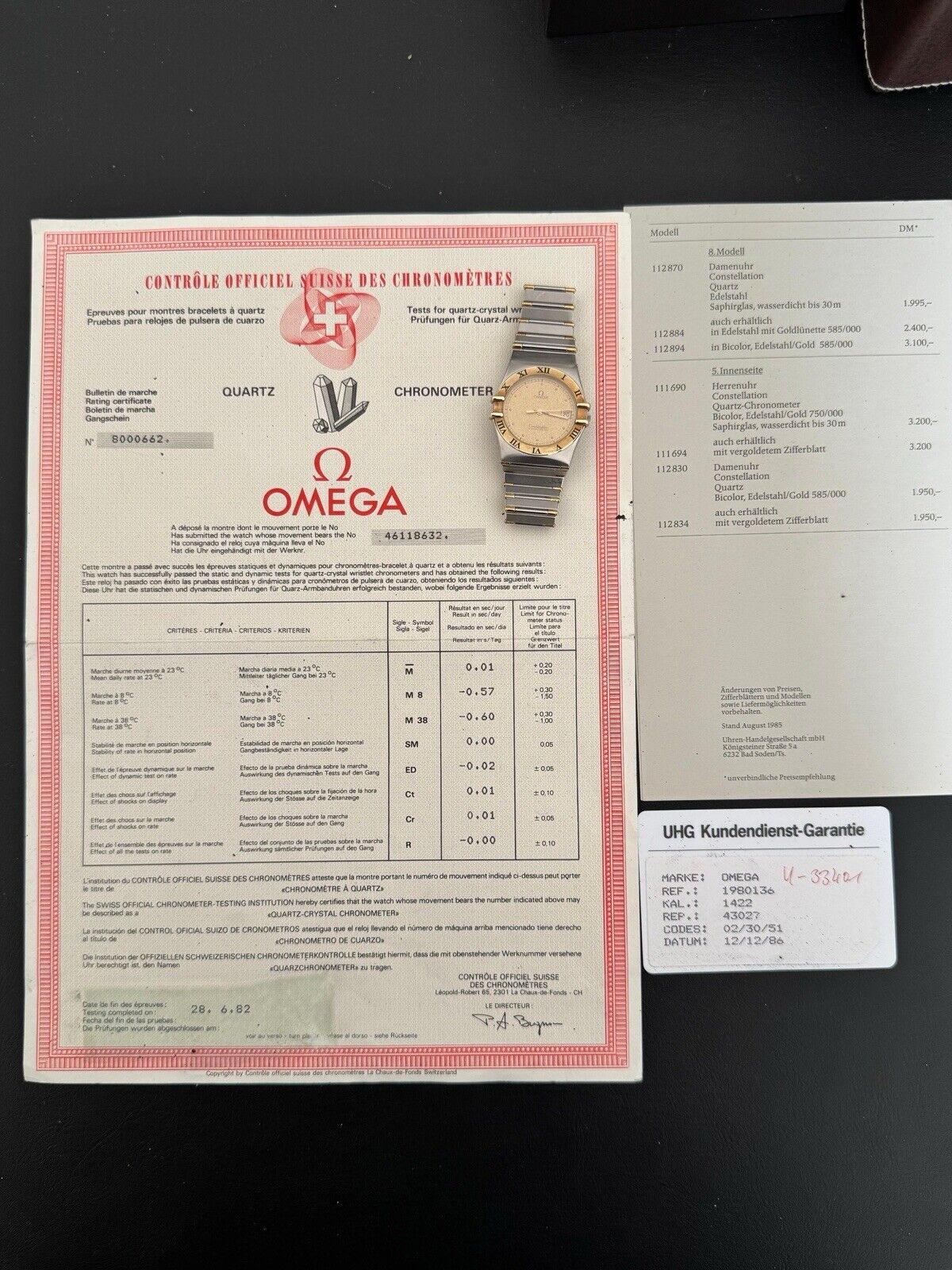 Omega Constellation Stil/ 18 k Gold